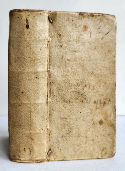 1566 PINDARI OLYMPIA antique Pindarus GREEK & LATIN Poetry VELLUM BINDING