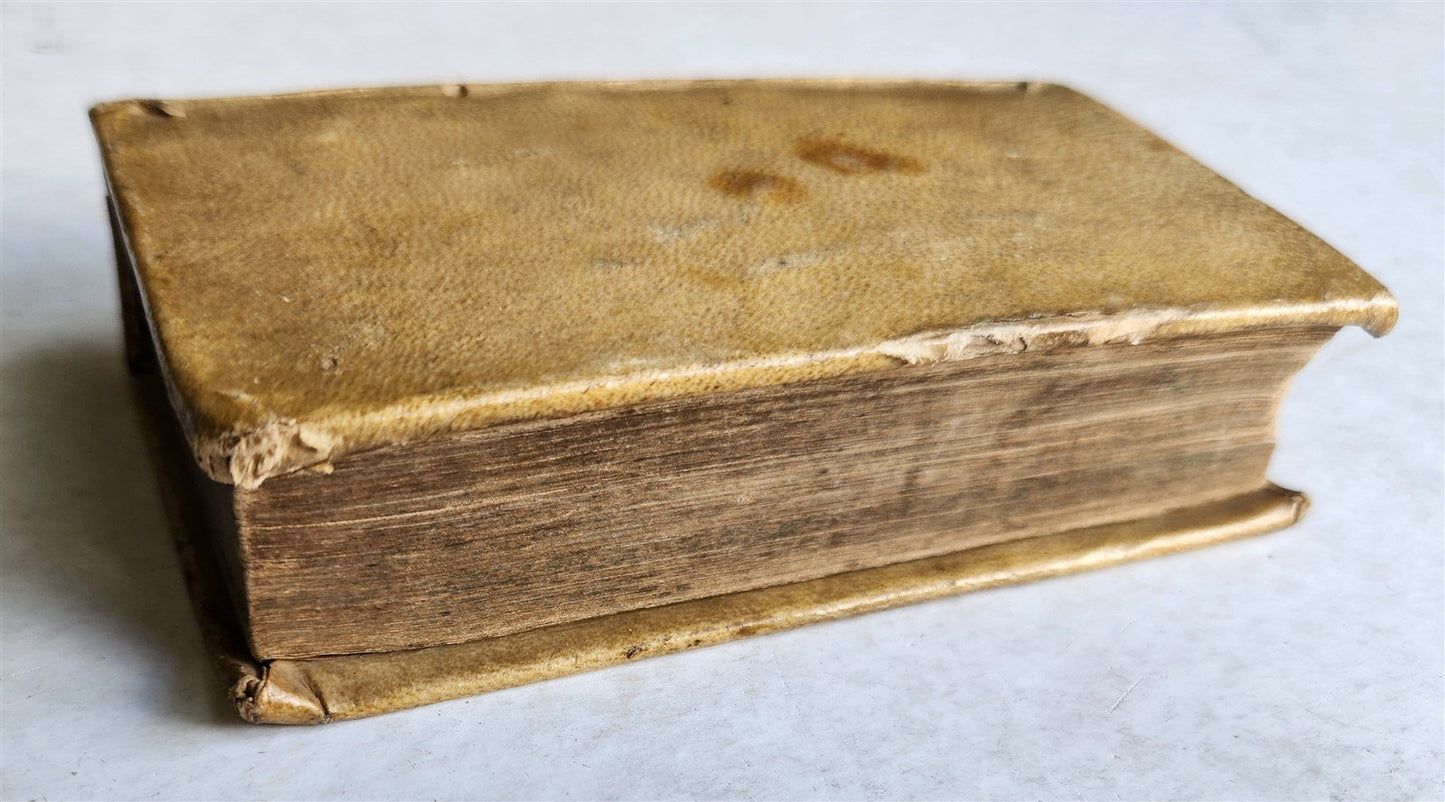 1566 PINDARI OLYMPIA antique Pindarus GREEK & LATIN Poetry VELLUM BINDING
