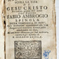 1714 COMPENDIO delle MADITAZIONI sopra la Vita di GESU' CRISTO antique VELLUM