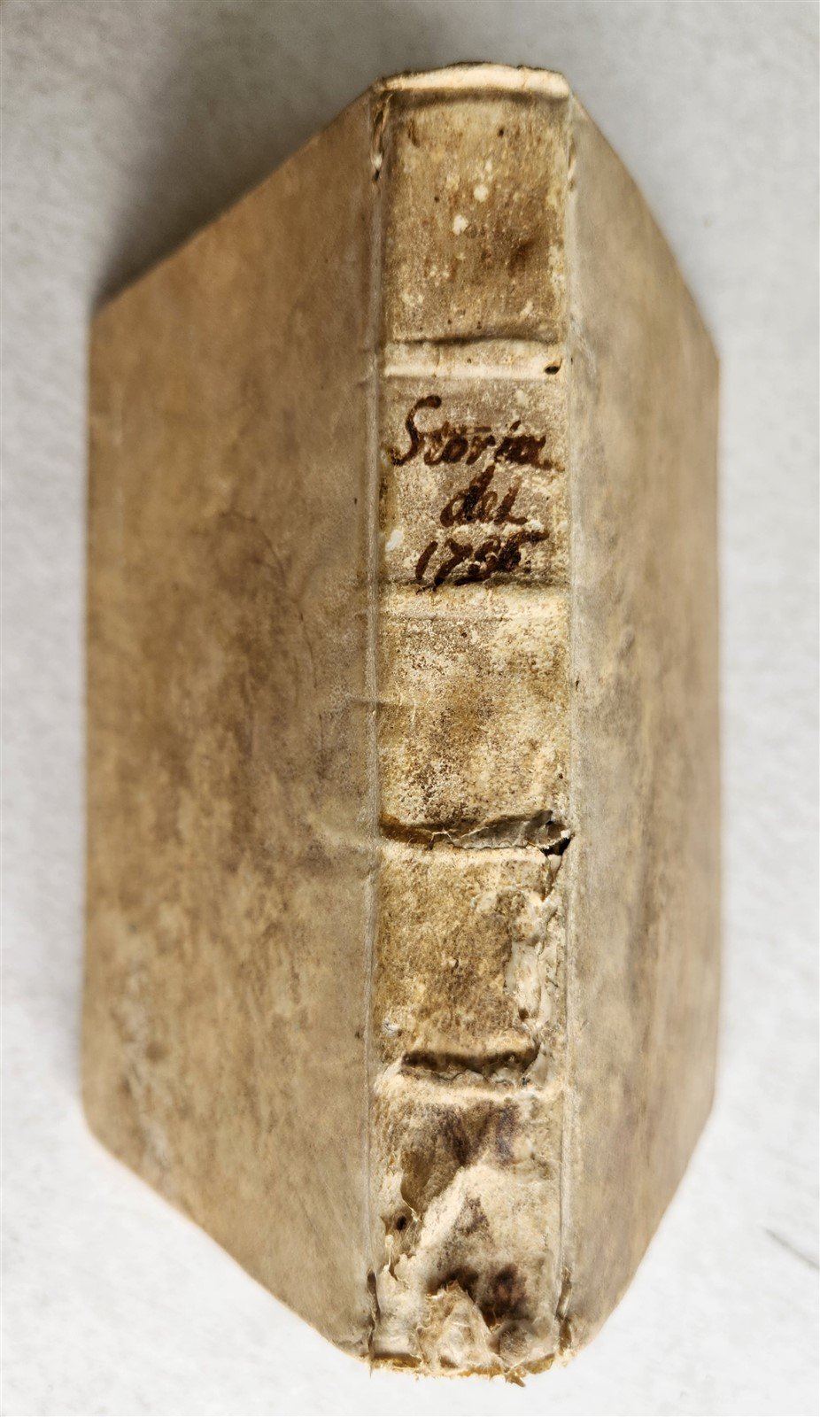 1757 HISTORY of YEAR 1756 in ITALIAN antique VELLUM BINDING