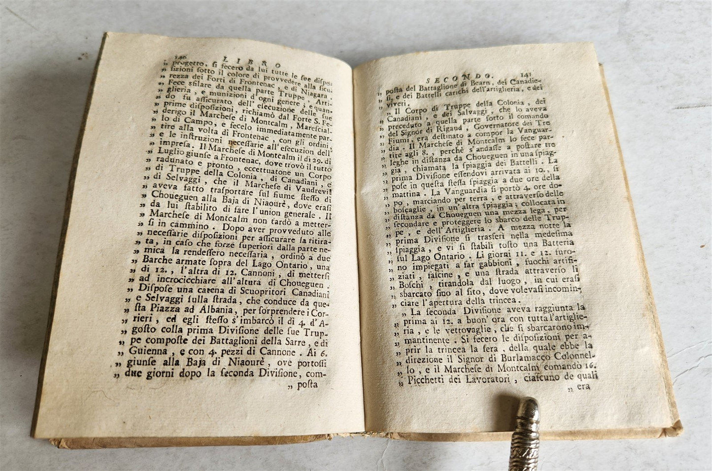 1757 HISTORY of YEAR 1756 in ITALIAN antique VELLUM BINDING