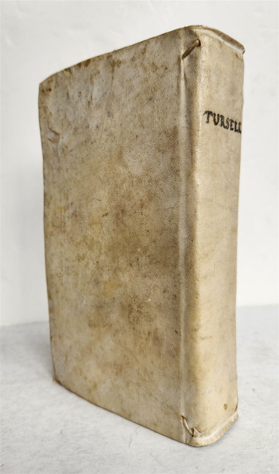 1776 LATIN ORATIONS by HORATIO TURSELLINO in ITALIAN antique VELLUM BINDING