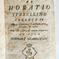 1776 LATIN ORATIONS by HORATIO TURSELLINO in ITALIAN antique VELLUM BINDING