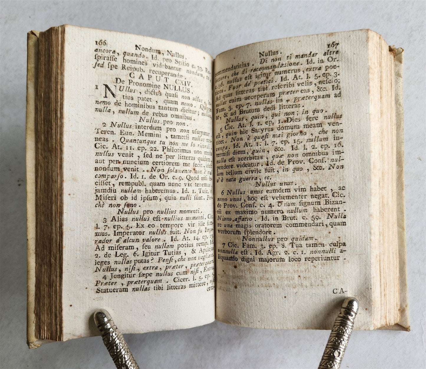 1776 LATIN ORATIONS by HORATIO TURSELLINO in ITALIAN antique VELLUM BINDING