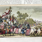 1830 ILLUSTRATED HISTORY of CAVALRY CHIVALRY antique in ITALIAN