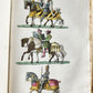 1830 ILLUSTRATED HISTORY of CAVALRY CHIVALRY antique in ITALIAN