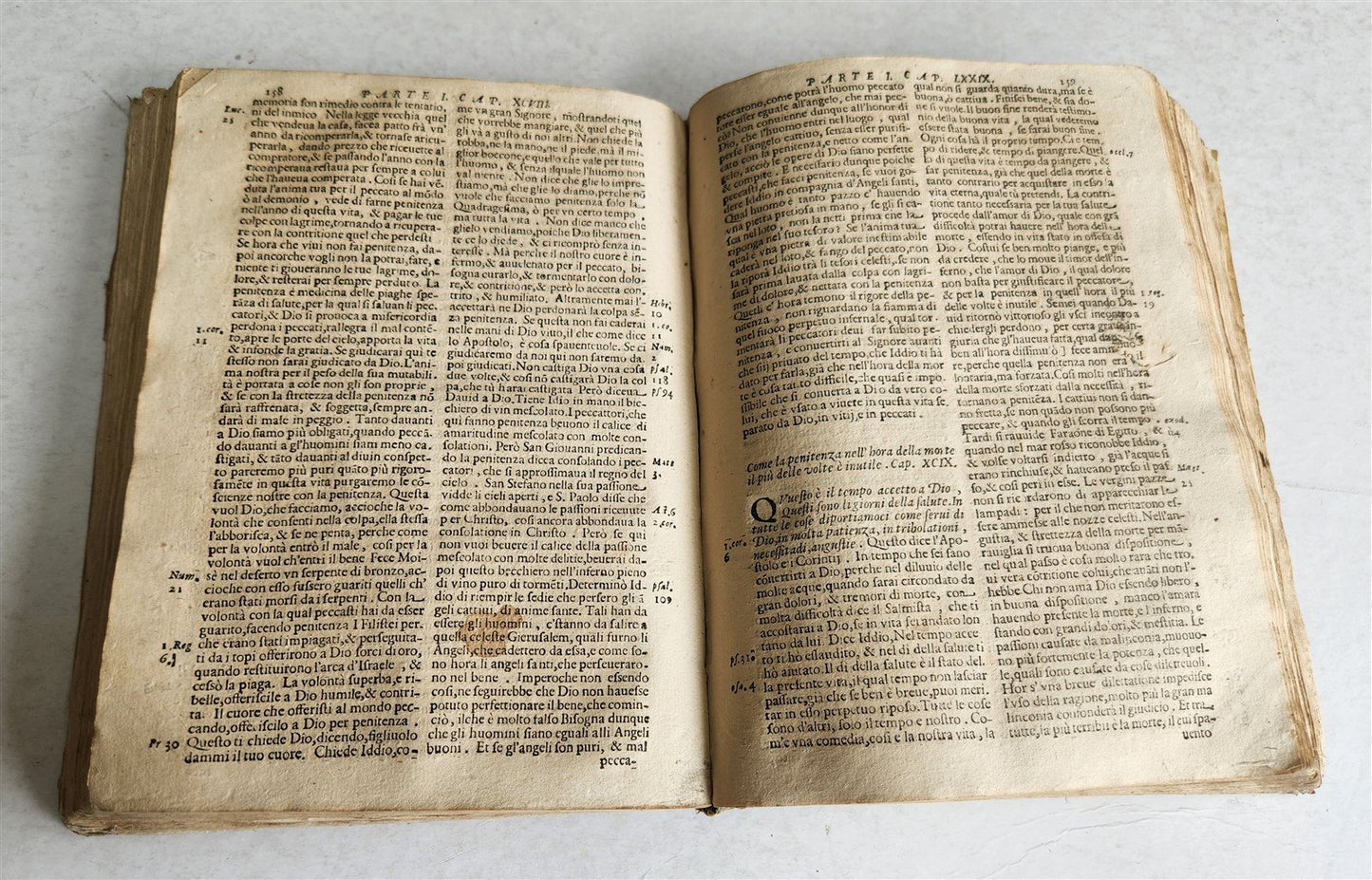 1687 DISPREGIO DELLA VANITA DEL MONDO by DIEGO STELLA antique VELLUM BOUND