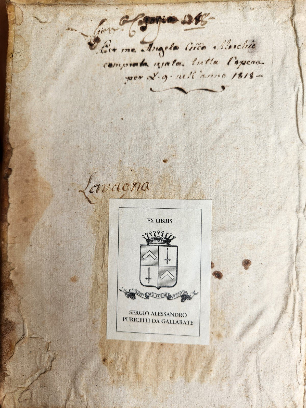 1723 THEOLOGY by D. LUDOVICO SABATINO LA LUCE EVANGELICA antique VELLUM BOUND