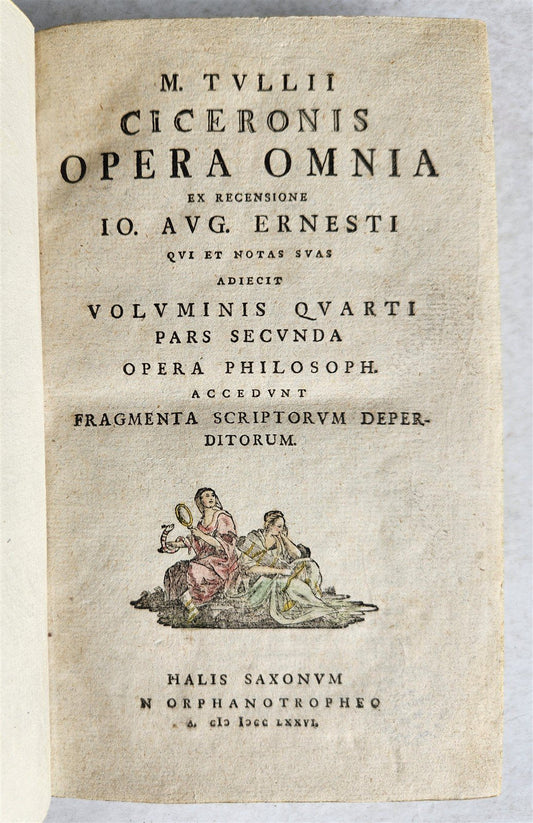 1776 M. TULLII CICERONIS OPERA OMNIA antique in LATIN