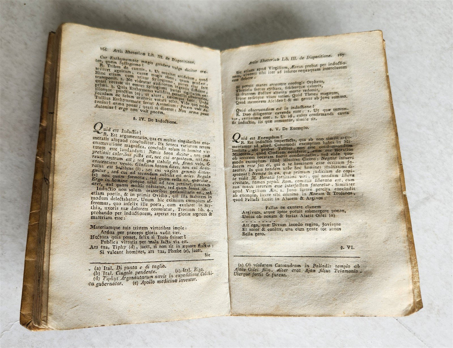 1819 DE ARTE RHETORICA by P. DOMINICO DECOLONIA antique VELLUM BOUND