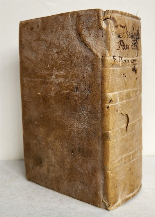 1683 THEOLOGY by Rev. Gervasii Pizzurni Genuensis antique VELLUM BOUND