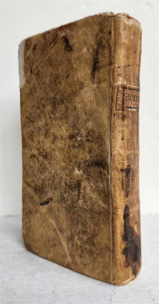 1785 HORACE POETRY antique VELLUM BOUND
