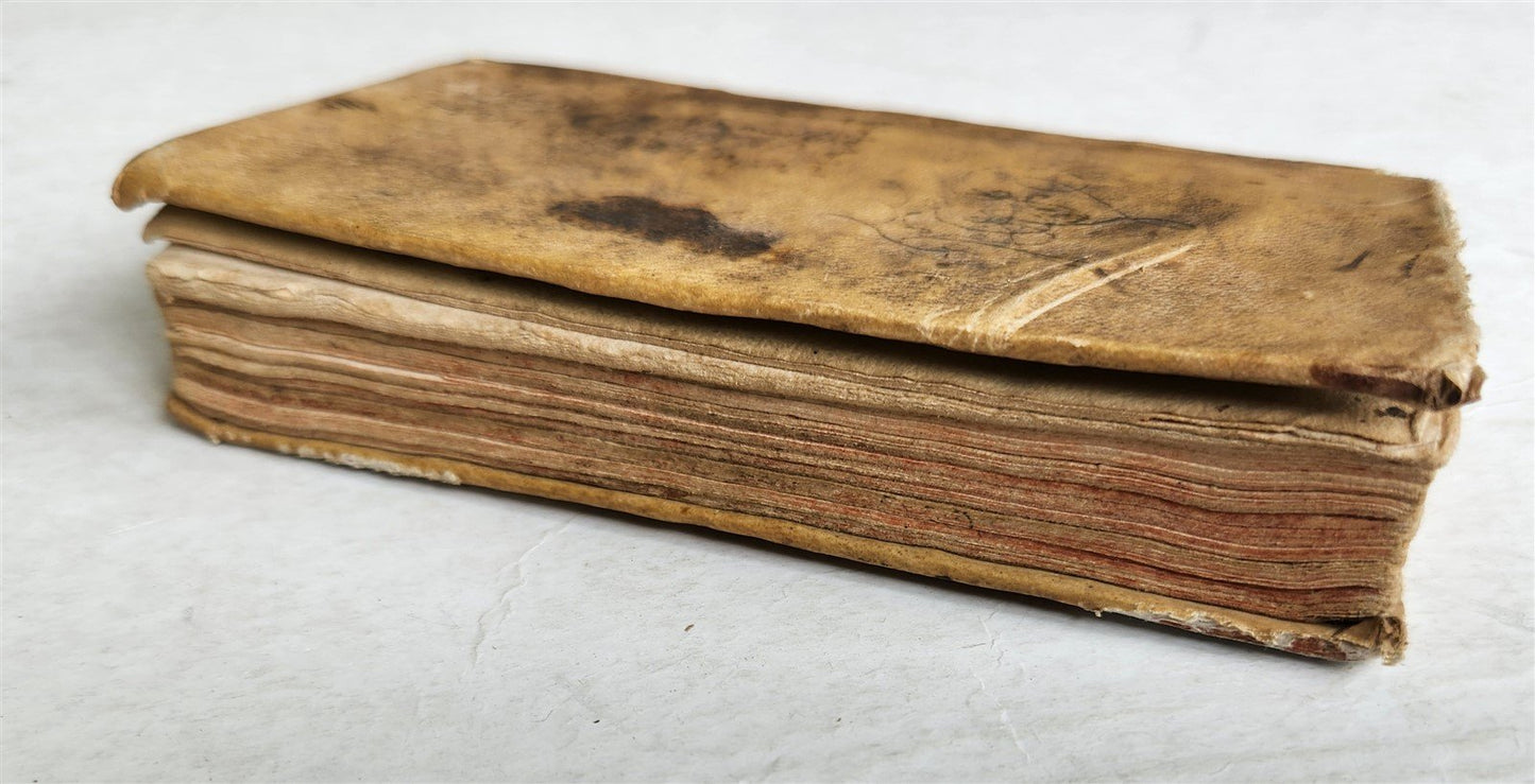 1785 HORACE POETRY antique VELLUM BOUND