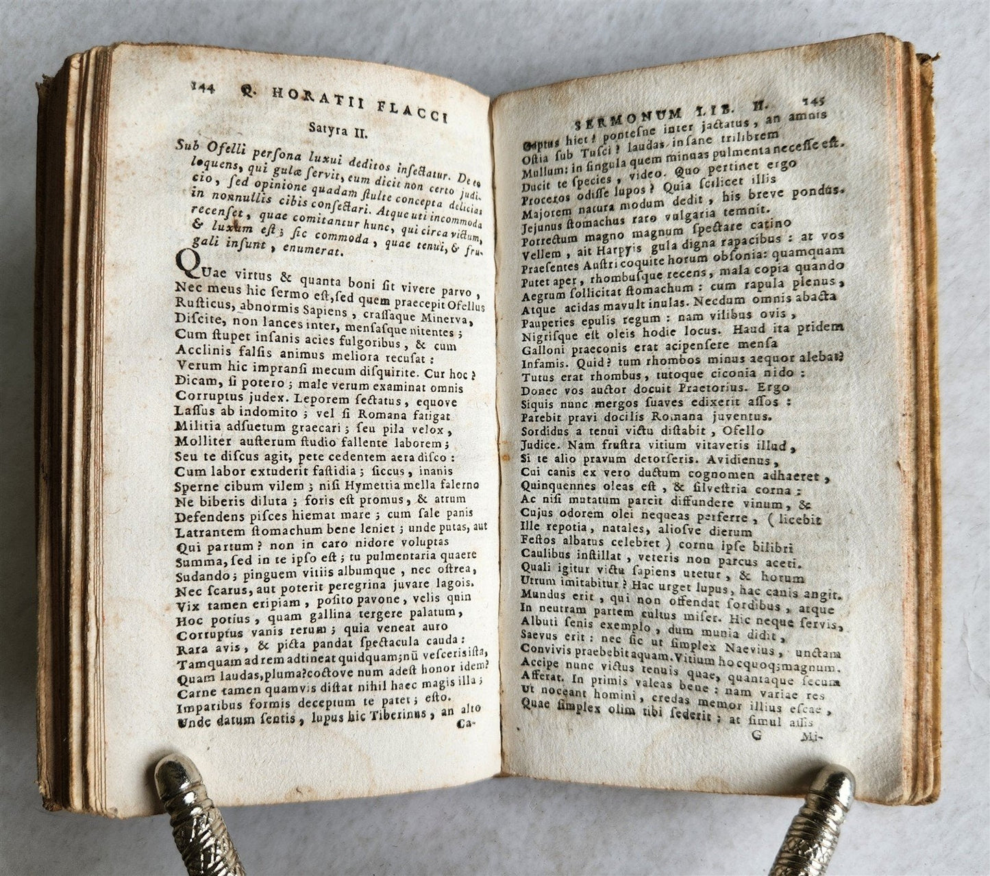 1785 HORACE POETRY antique VELLUM BOUND