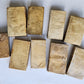 17th - 18th CENTURY LOT of 9 antique VELLUM BOUND BOOKS decorative