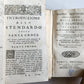 17th - 18th CENTURY LOT of 9 antique VELLUM BOUND BOOKS decorative