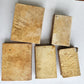 18th CENTURY LOT of 10 antique VELLUM BOUND BOOKS decorative