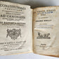 18th CENTURY LOT of 10 antique VELLUM BOUND BOOKS decorative