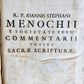 1758 BIBLE COMMENTARIES by J. MENOCHII antique PIGSKIN BOUND FOLIO