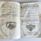 1758 BIBLE COMMENTARIES by J. MENOCHII antique PIGSKIN BOUND FOLIO