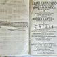 1710 DEPICTION of LUCIFER BATTLING w/ CHRISTIAN ARMY antique PIGSKIN BOUND FOLIO