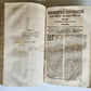 1710 DEPICTION of LUCIFER BATTLING w/ CHRISTIAN ARMY antique PIGSKIN BOUND FOLIO