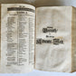 1710 DEPICTION of LUCIFER BATTLING w/ CHRISTIAN ARMY antique PIGSKIN BOUND FOLIO