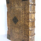 1770 BIBLE in GERMAN antique PIGSKIN FOLIO w/ BRASS FITTINGS illustrated w/ MAPS