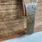 1770 BIBLE in GERMAN antique PIGSKIN FOLIO w/ BRASS FITTINGS illustrated w/ MAPS