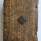 1770 BIBLE in GERMAN antique PIGSKIN FOLIO w/ BRASS FITTINGS illustrated w/ MAPS