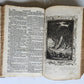 1770 BIBLE in GERMAN antique PIGSKIN FOLIO w/ BRASS FITTINGS illustrated w/ MAPS