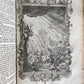1770 BIBLE in GERMAN antique PIGSKIN FOLIO w/ BRASS FITTINGS illustrated w/ MAPS