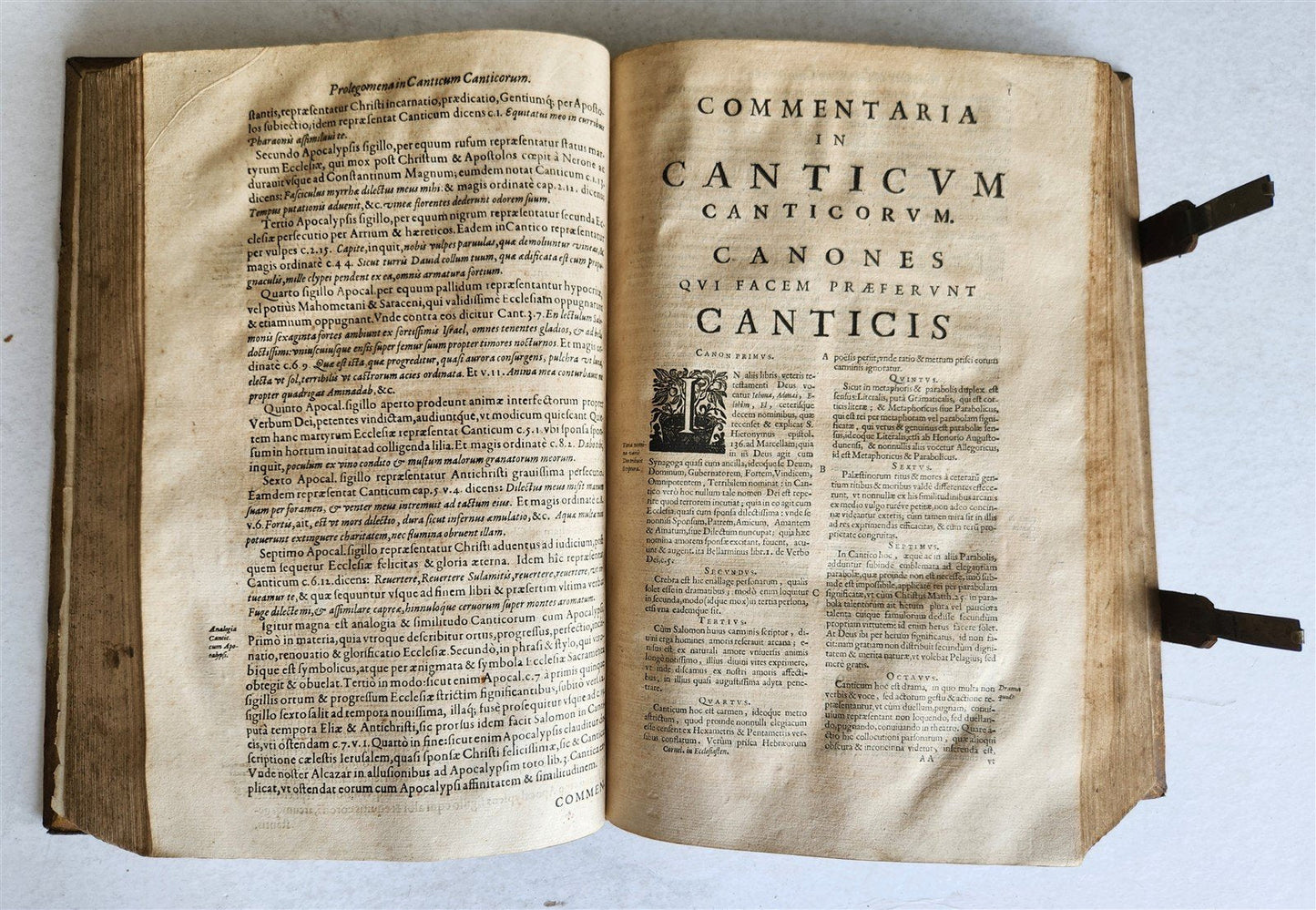 1657 Commentarii in ecclesiasten by CORNELIO LAPIDE antique PIGSKIN FOLIO