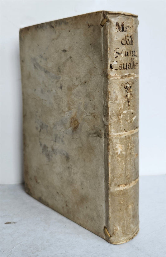 1716 CHIVALRIC SCIENCE in ITALIAN antique VELLUM scienza chiamata cavalleresca