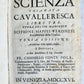 1716 CHIVALRIC SCIENCE in ITALIAN antique VELLUM scienza chiamata cavalleresca