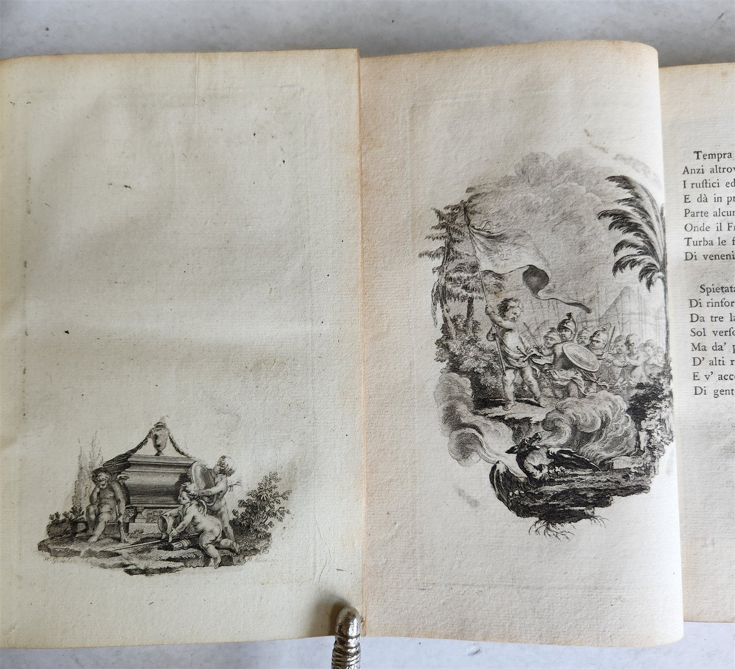 1792 GERUSALEMME LIBERATA by TORQUATO TASSO ITALIAN antique ILLUSTRATED 2 vols