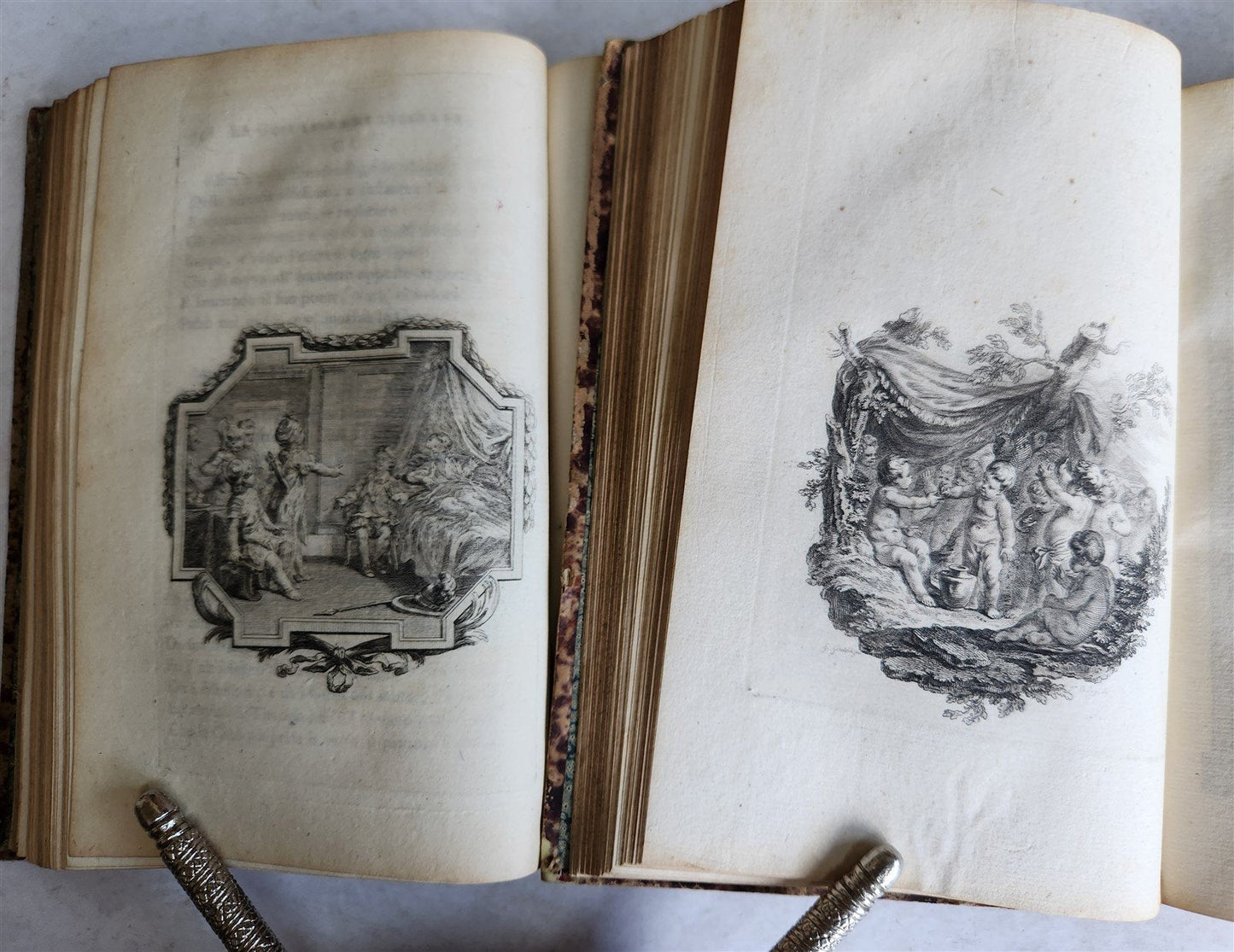 1792 GERUSALEMME LIBERATA by TORQUATO TASSO ITALIAN antique ILLUSTRATED 2 vols