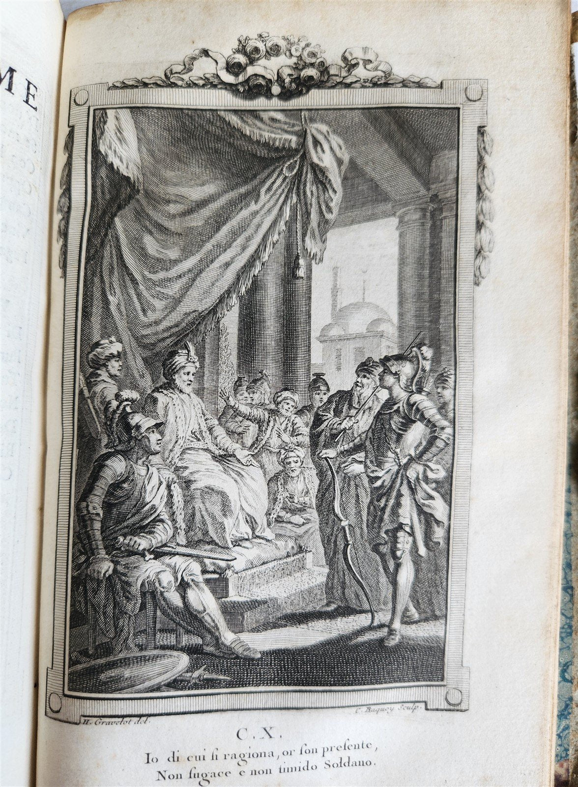 1792 GERUSALEMME LIBERATA by TORQUATO TASSO ITALIAN antique ILLUSTRATED 2 vols