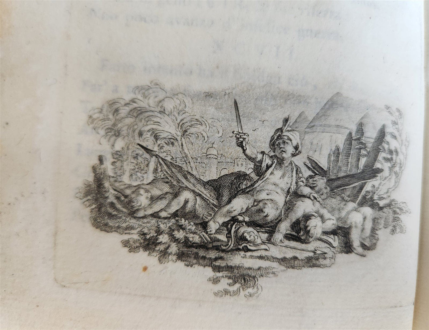 1792 GERUSALEMME LIBERATA by TORQUATO TASSO ITALIAN antique ILLUSTRATED 2 vols