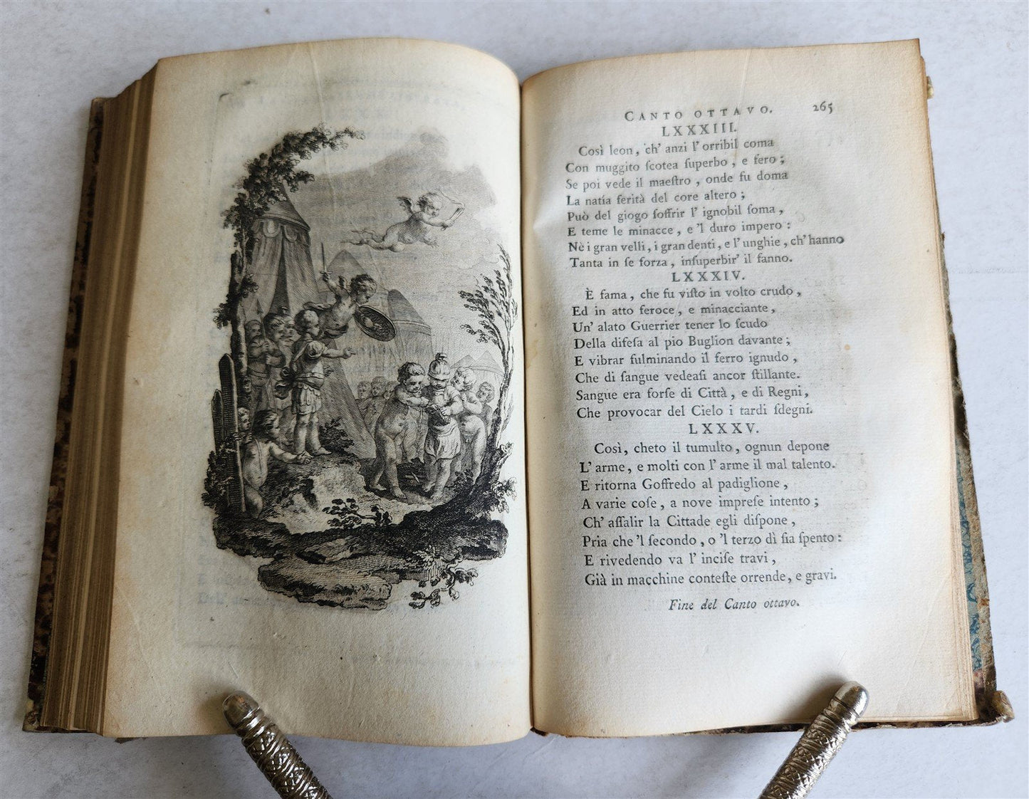 1792 GERUSALEMME LIBERATA by TORQUATO TASSO ITALIAN antique ILLUSTRATED 2 vols