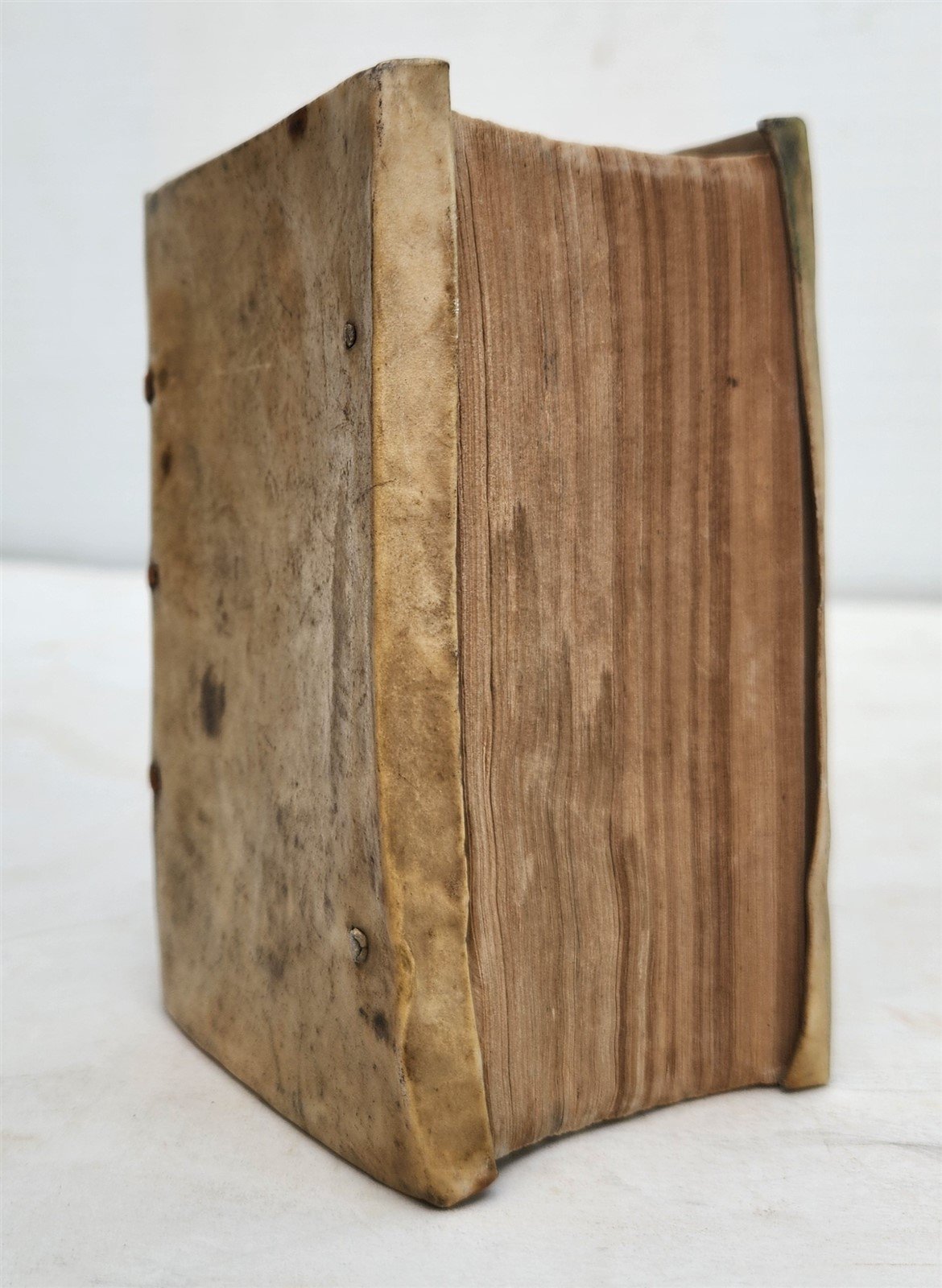 1593 TRAGIC STORIES by M. Bandello in FRENCH antique VELLUM BINDING 16th century