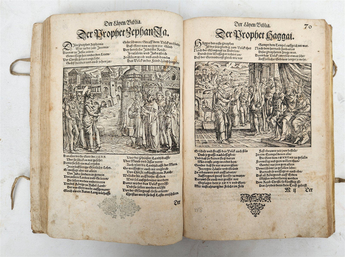 1569 PICTURE BIBLE antique ILLUSTRATED LAYMANS BIBLIA J. Amman Solis Bocksberger