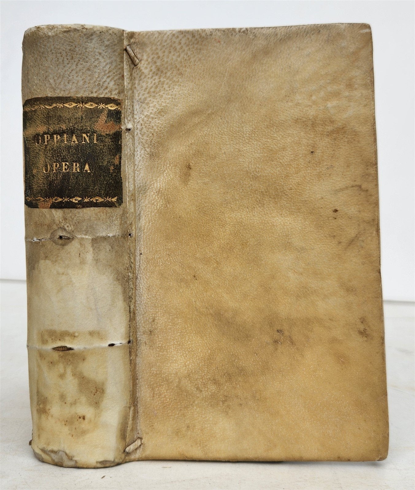 1597 POETRY on FISHING & HUNTING by OPPIAN antique VELLUM BOUND 16th CENTURY