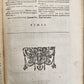 1591 BIOGRAPHIES of ROMAN RULERS antique ILLUSTRATED 12 CAESARS vellum PLANTIN