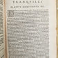 1591 BIOGRAPHIES of ROMAN RULERS antique ILLUSTRATED 12 CAESARS vellum PLANTIN