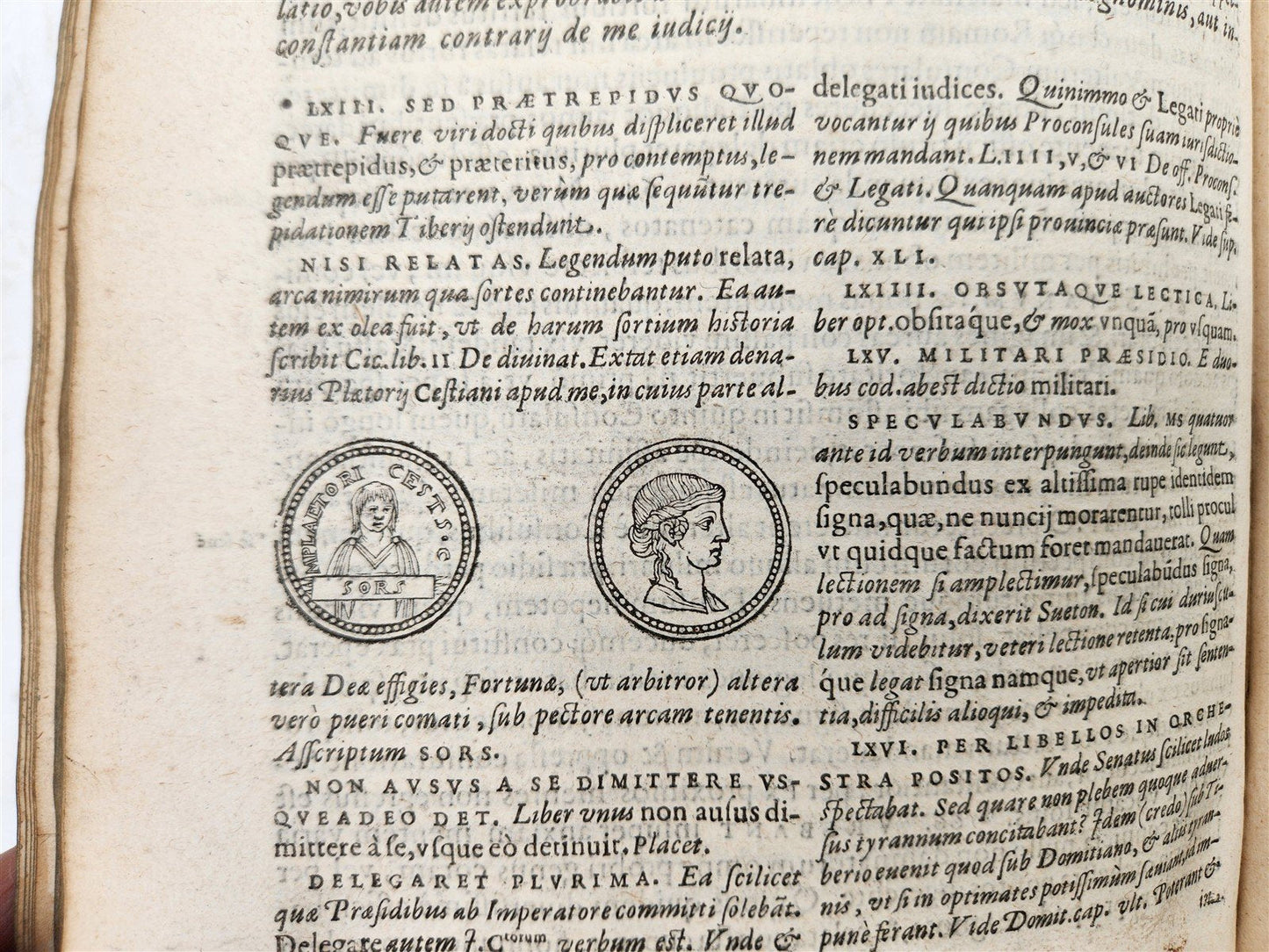 1591 BIOGRAPHIES of ROMAN RULERS antique ILLUSTRATED 12 CAESARS vellum PLANTIN