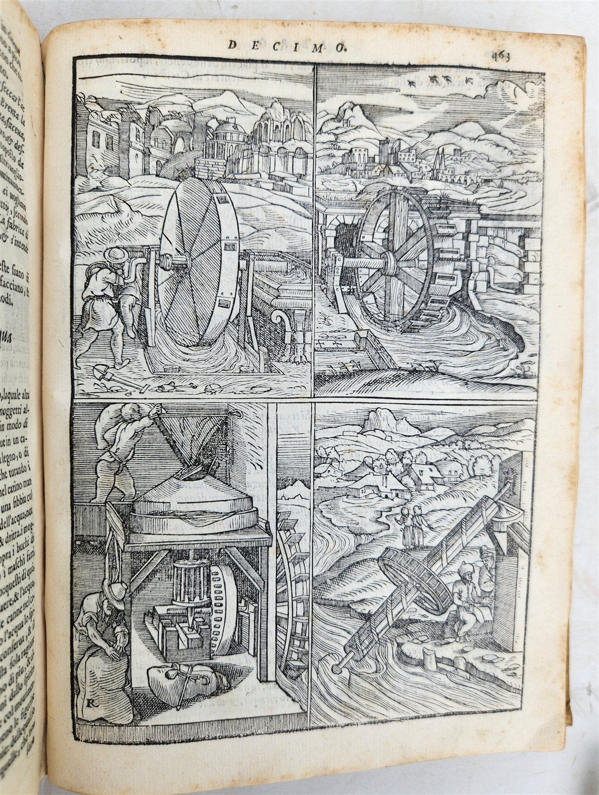 1567 ARCHITECTURE by VITRUVIUS antique FULLY ILLUSTRATED 16th CENTURY vellum