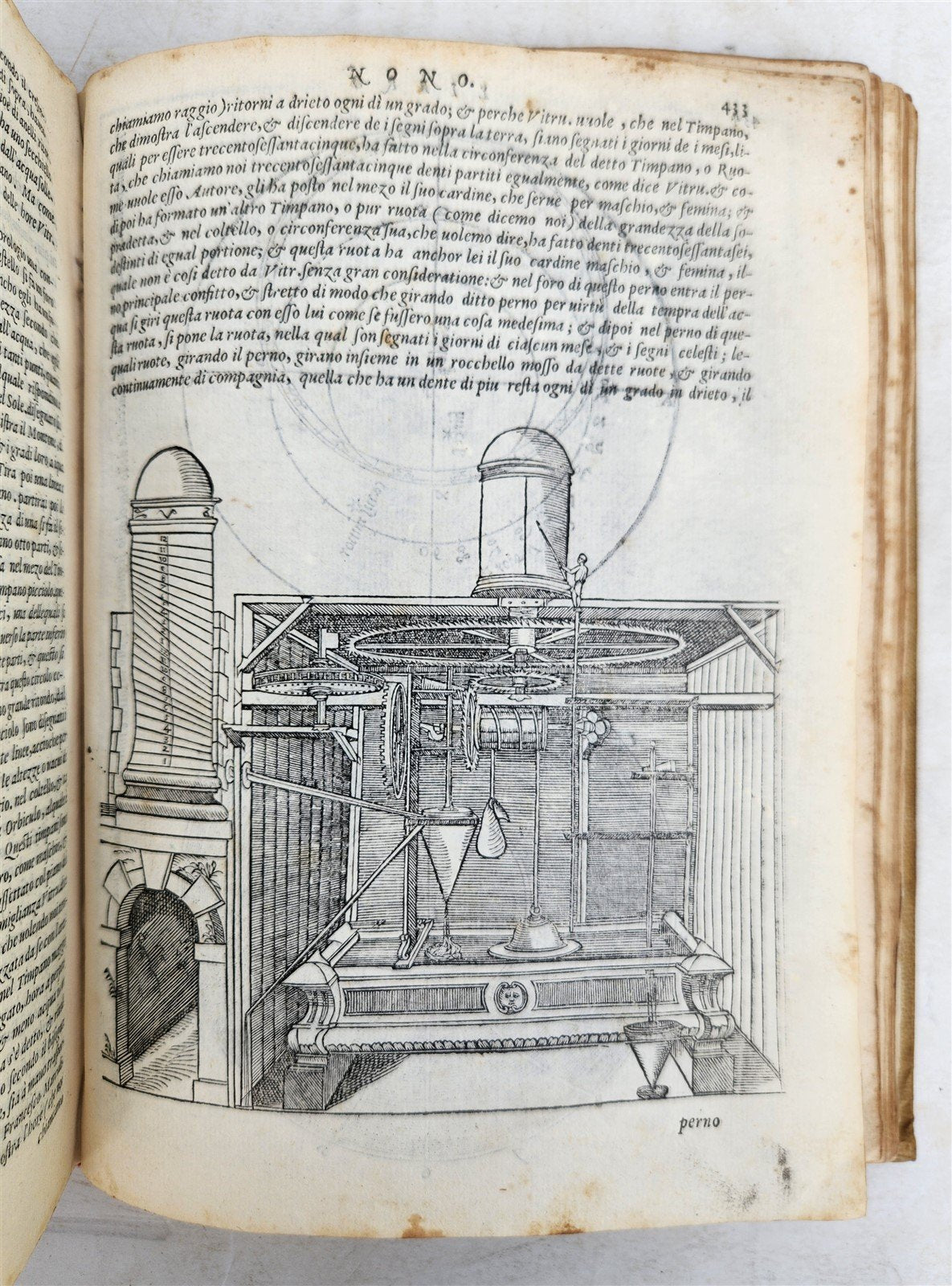 1567 ARCHITECTURE by VITRUVIUS antique FULLY ILLUSTRATED 16th CENTURY vellum