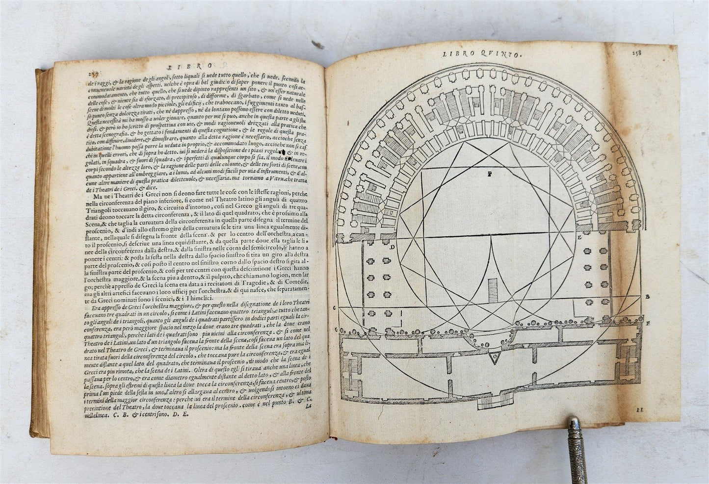 1567 ARCHITECTURE by VITRUVIUS antique FULLY ILLUSTRATED 16th CENTURY vellum