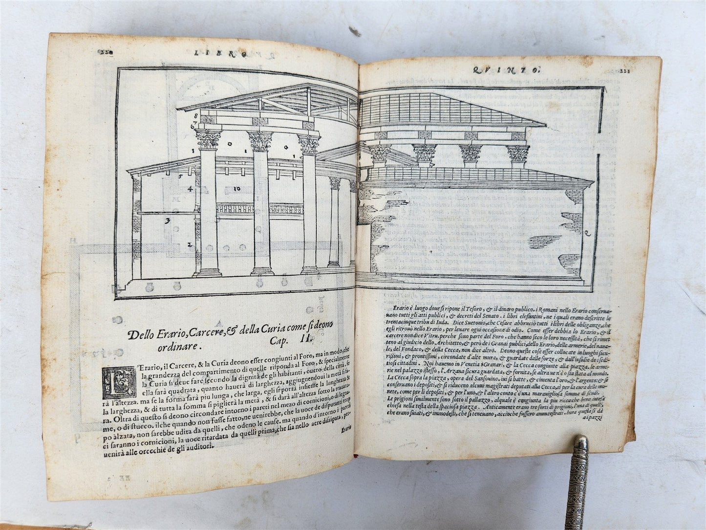 1567 ARCHITECTURE by VITRUVIUS antique FULLY ILLUSTRATED 16th CENTURY vellum